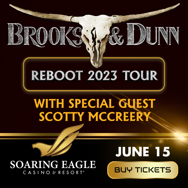 Register to win tickets to see Brooks & Dunn at the Soaring Eagle Casino &  Resort in June | Thunder